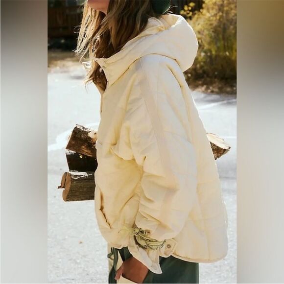 FREE PEOPLE MOVEMENT NWT Pippa Packable Puffer Jacket - Soft Sun - Picture 7 of 9